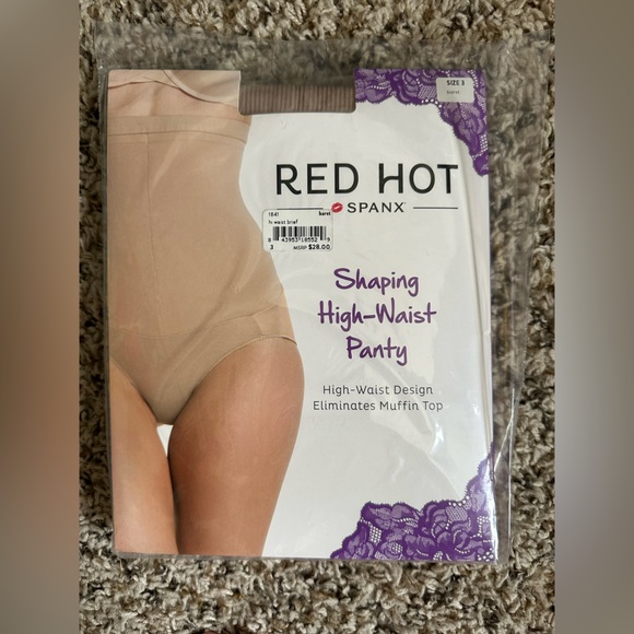 💋Red Hot SPANX Shaping High Waist Panty, NWT, size 3 - Picture 2 of 4